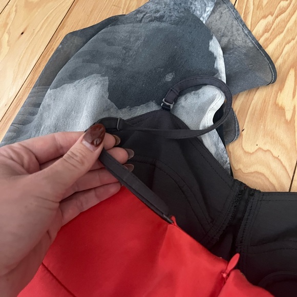 Stolen Girlfriends Club Asymmetrical Midi Dress Silk Bustier Faux Wrap Sleeveles - Picture 7 of 8